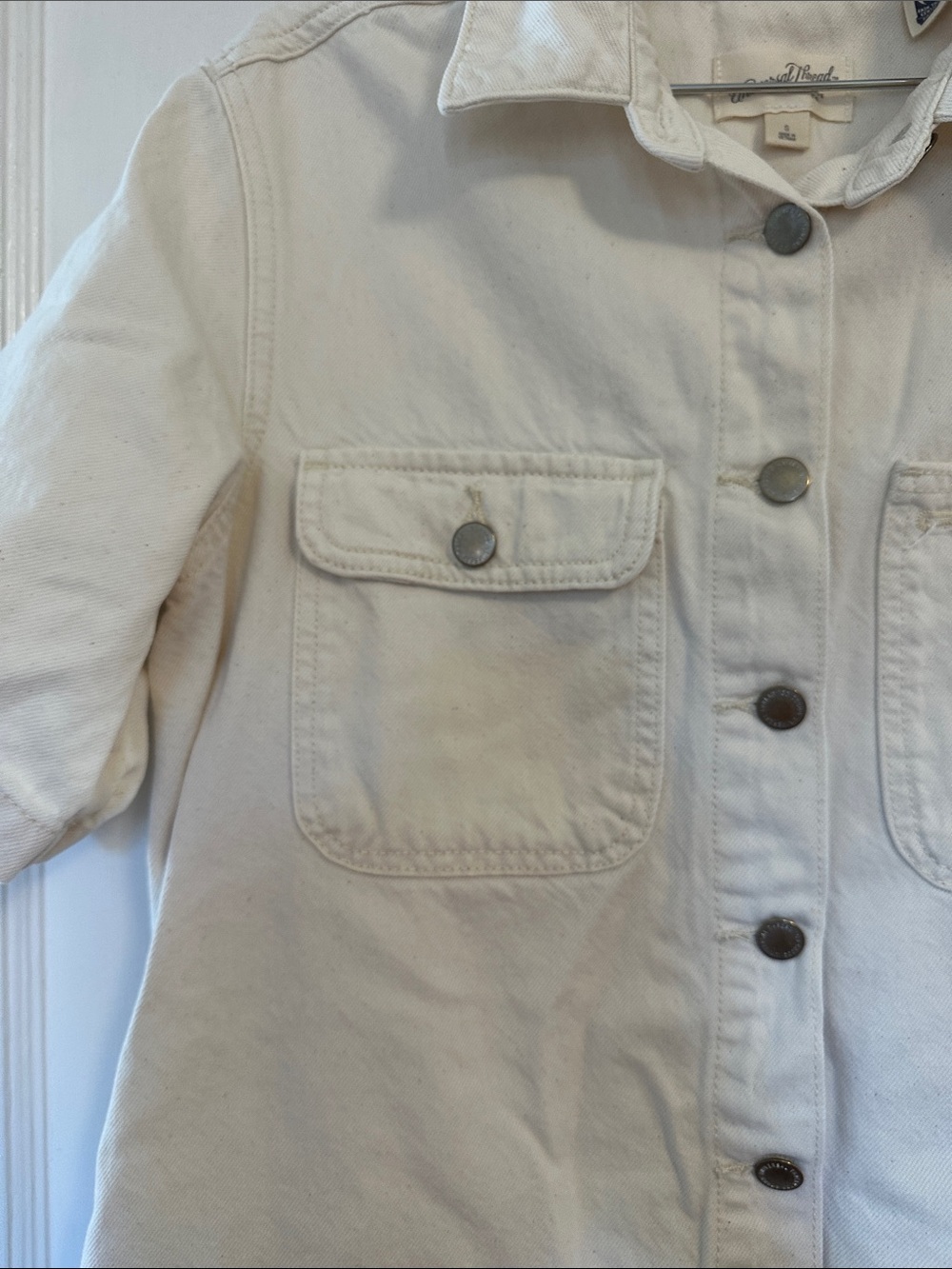 Universal Thread Cream Collared Button Shirt - Picture 6 of 6
